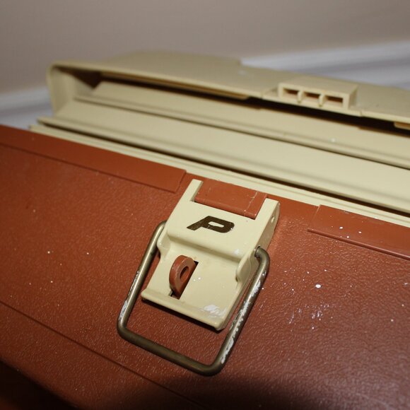 3/$55❤️vintage Plano 6303 Sturdy Three-Tiered Tackle Box Lockable Fishing USA - Picture 7 of 13